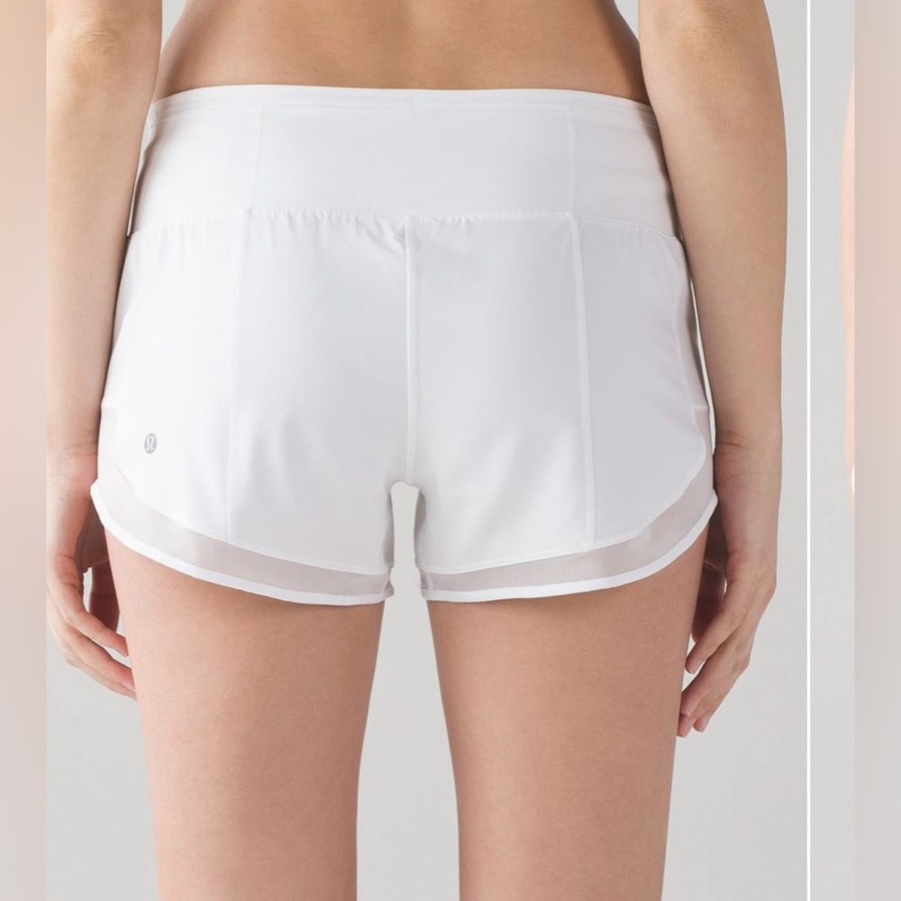 lululemon Mind Over Miles Short 3.5” NWT Size 4 White